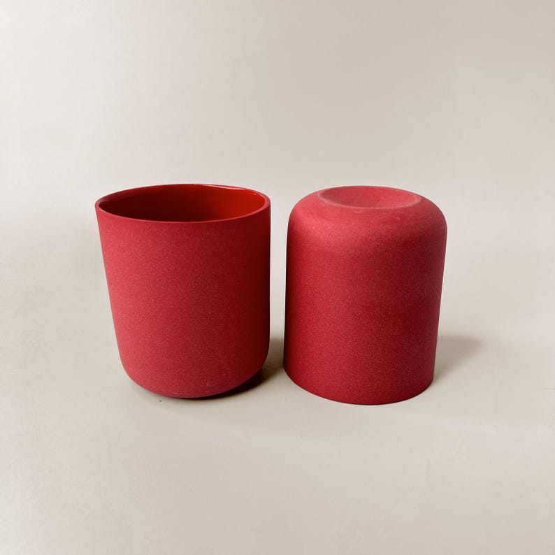 HANDMADE CERAMIC MUG, Rustic Ceramic Mug, Mug No Handle, Unique Ceramic Coffee Mug For Home And Office, Ceramic Espresso Cup, Pottery Cups Merlot