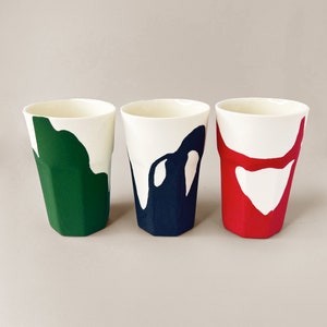 Mug Without Handle, Ceramic Coffee Cup, Pottery Wine Cup, Outdoor Coffee Mug, Everyday Coffee Mug, Two Tone Coffee Mug, Office Tea Cup, Handleless Mug, Joy Coffee Mug, Drinking Mugs, Stylish Coffee Mug, Rounded Mug, Ceramic Tumbler