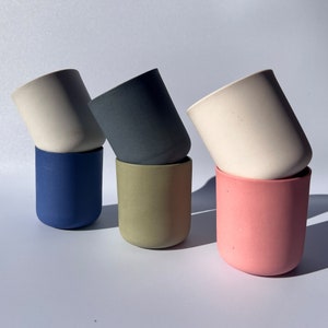 HANDMADE CERAMIC MUG, Rustic Ceramic Mug, Mug No Handle, Unique Ceramic Coffee Mug For Home And Office, Ceramic Espresso Cup, Pottery Cups