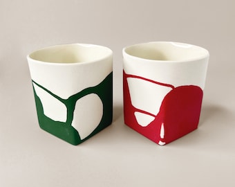 Handmade Porcelain Coffee Mug: Modern Matte Drinkware (220ml)