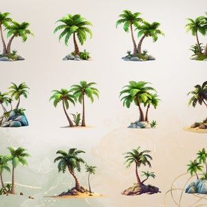 Palm Tree Clipart Desert Tree PNG Desert Plant Clipart Desert PNG Tropical Clipart Nature PNG Nursery | Commercial Use Clipart Transparent image 6