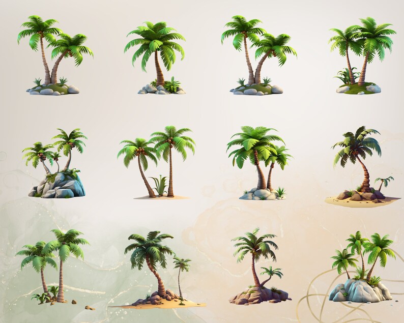 Palm Tree Clipart Desert Tree PNG Desert Plant Clipart Desert PNG Tropical Clipart Nature PNG Nursery | Commercial Use Clipart Transparent image 6