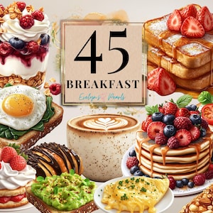 Desayuno Clipart Comida PNG Queso, Tostadas de Aguacate, Huevos, Pan Tortilla, Tortilla PNG Sublimaciones de Alimentos / Uso Comercial Clipart Transparente