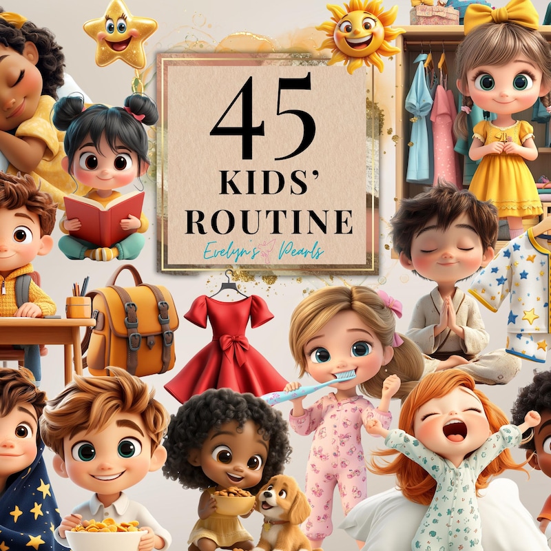 Cute Routine Stickers - Etsy UK