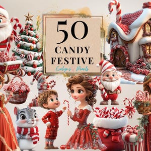 Clipart de canne en bonbon Clipart de bonbon festif Clipart de tourbillons de roche rouge et blanc Clipart de nourriture de fête d'hiver | Clipart à usage commercial transparent