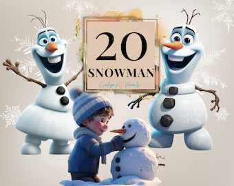Clipart di pupazzo di neve Clipart di pupazzo di neve carino Clipart invernale Pupazzo di neve festivo Clipart di decorazioni invernali Pupazzo di neve PNG / Clipart per uso commerciale Trasparente