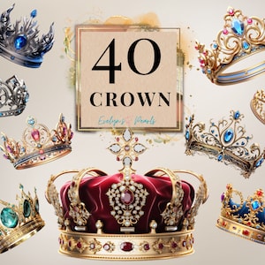 Kroon clipart sprookje clipart kinderfeest PNG magische clipart koning en koningin PNG prinses clipart Tiara PNG | Commercieel gebruik clipart