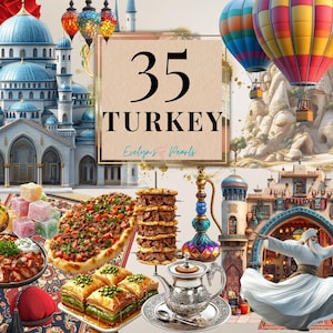 Turkije clipart Turks monument PNG Turkije vakantie reizen clipart Turkse vlag PNG eten clipart feestelijk png | Clipart voor commercieel gebruik
