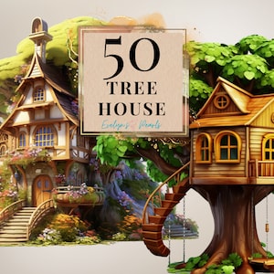 Casa del árbol Clipart Casa PNG Parque infantil Clipart Árbol PNG Vivero Arte de la pared PNG Clipart Libro para niños / Uso comercial Clipart Transparente