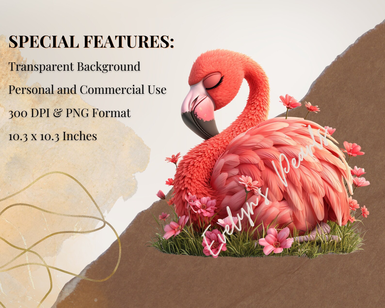Flamingo Clipart Cute Flamingo PNG Bird Clipart Cute Animal PNG Cartoon ...