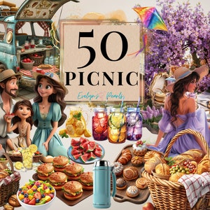 Piknik Clipart Letni Piknik PNG Jedzenie Clipart Kosz Piknikowy PNG Plaża Clipart Wiosna PNG Rodzina Clipart I Komercyjne Użytkowanie Clipart Przezroczysty