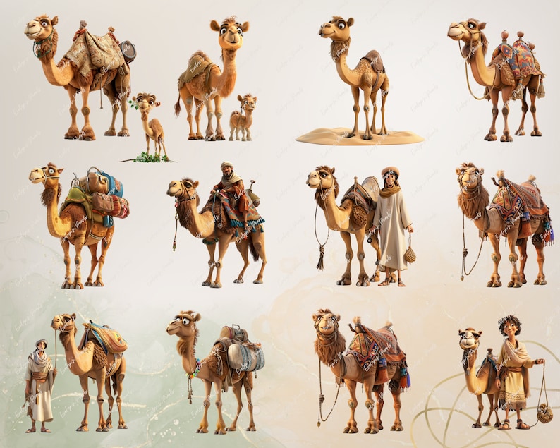 Camel Clipart Egyptian Camel PNG Desert Animal PNG Adventure Clipart ...