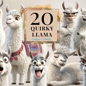 Eigenzinnige lama clipart grappige lama PNG humoristische lama clipart eigenzinnige dieren clipart sublimaties boerderij png| Clipart transparant voor commercieel gebruik