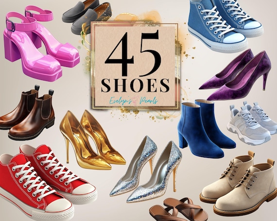 Shoes Clipart heels PNG Fashion Clipart Boots PNG Trainers Clipart Stylish Shoes PNG Party Shoe Clipart | Commercial Use Clipart Transparent