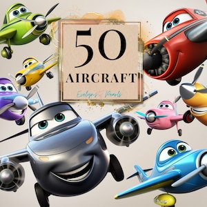 Aircraft Clipart Cute Aeroplane PNG Transport Clipart  Fighting Jet PNG Cartoon Clipart Nursery Wall Art PNG Plane | Commercial Use Clipart