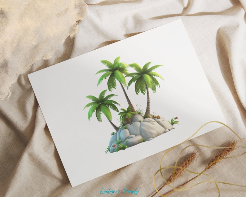 Palm Tree Clipart Desert Tree PNG Desert Plant Clipart Desert PNG Tropical Clipart Nature PNG Nursery | Commercial Use Clipart Transparent image 7
