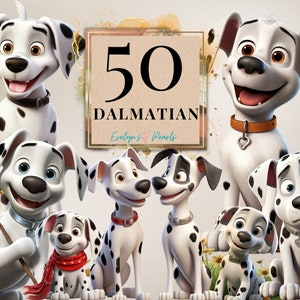 Dog Clipart Dalmatian Dog PNG Dog Lovers Clipart Dog Breeds Clipart Puppies PNG Cartoon Clipart Animal  |Commercial Use Clipart Transparent