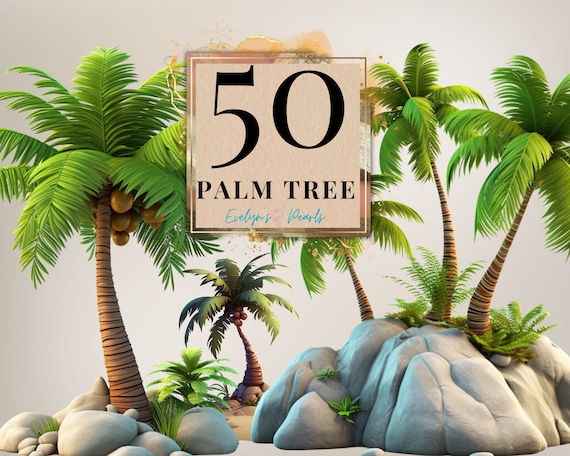 Palm Tree Clipart Desert Tree PNG Desert Plant Clipart Desert PNG Tropical Clipart Nature PNG Nursery | Commercial Use Clipart Transparent