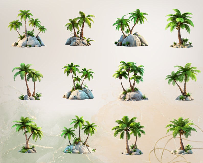 Palm Tree Clipart Desert Tree PNG Desert Plant Clipart Desert PNG Tropical Clipart Nature PNG Nursery | Commercial Use Clipart Transparent image 5