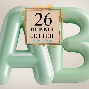 Letters clipart 3D groene luchtballon letters png 26 Engelse alfabet clipart verjaardag afdrukbare letters png | Clipart transparant voor commercieel gebruik