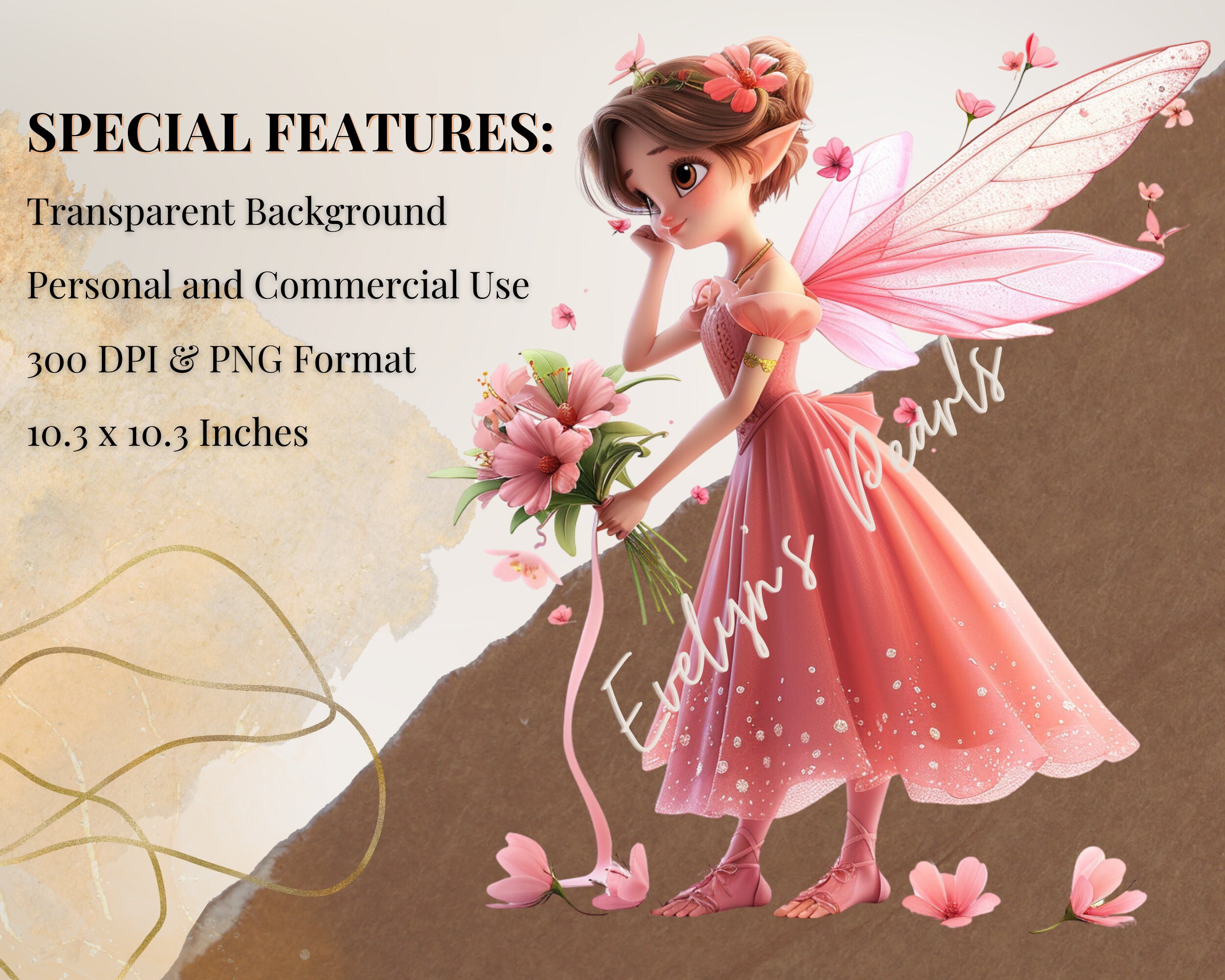 Fairy Clipart Pink Fairy Land PNG Magical Fairy Garden Clipart Magical ...