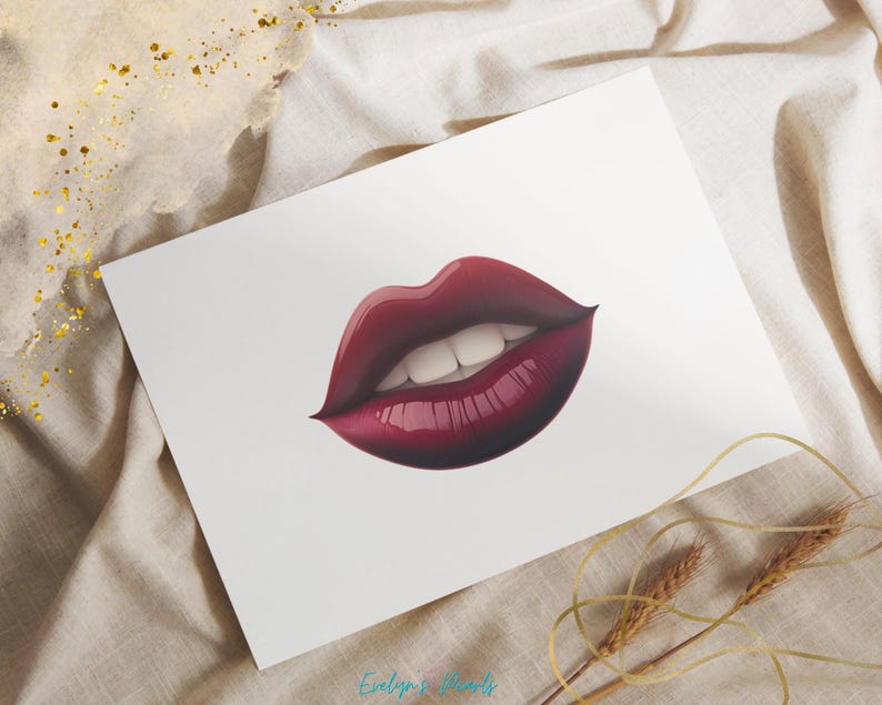 Makeup Clipart Fashion Clipart Beauty Cosmetics Set PNG Red Lipstick