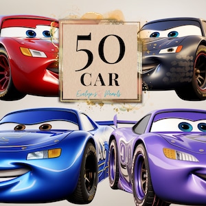 Auto Clipart Fahrzeug PNG Transport Clipart Rennwagen Clipart Süßes Auto PNG Kinderzimmer Wandkunst Clipart Cartoon Clipart | Kommerzielle Nutzung Clipart
