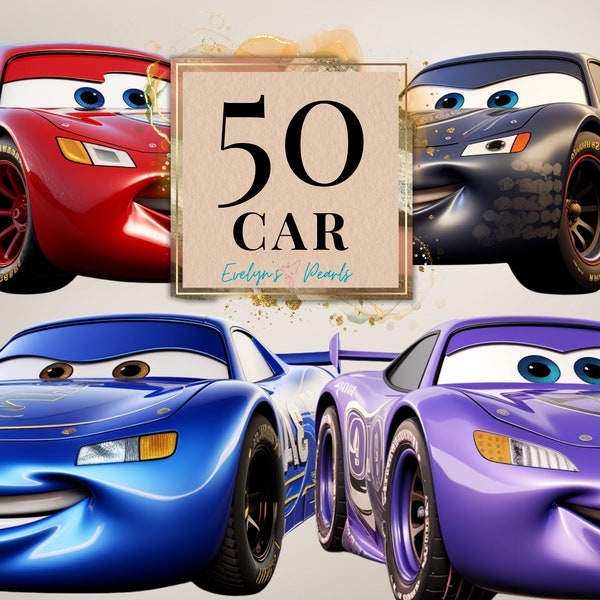 Car Clipart Vehicle PNG Transport Clipart Racing Car Clipart Cute Car PNG Nursery Wall Art Clipart Cartoon Clipart | Commercial Use Clipart