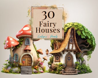 Fairy House Fairy PNG Clipart Fairy Tale PNG Magical Fairy House Clipart Fairy Land PNG Cartoon Clipart | Commercial Use Clipart Transparent