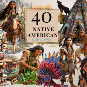 American Native Clipart Tribal PNG Native America Clipart Wild West PNG Dream Catcher Clipart Feather | Commercial Use Clipart Transparent