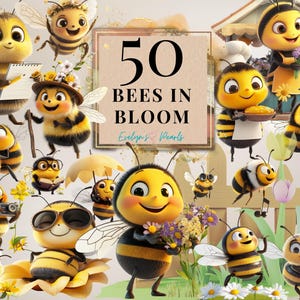 Clipart abeille printemps abeille PNG mignon abeille PNG Clipart insecte abeille florale printemps PNG ferme abeille graphiques | Clipart à usage commercial transparent