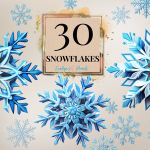 Schneeflocke Clipart Winter Clipart Saisonale Clipart Festliche Dekoration Clipart Winter PNG Schneeflocke PNG Urlaub | Kommerzielle Nutzung Clipart Transparent