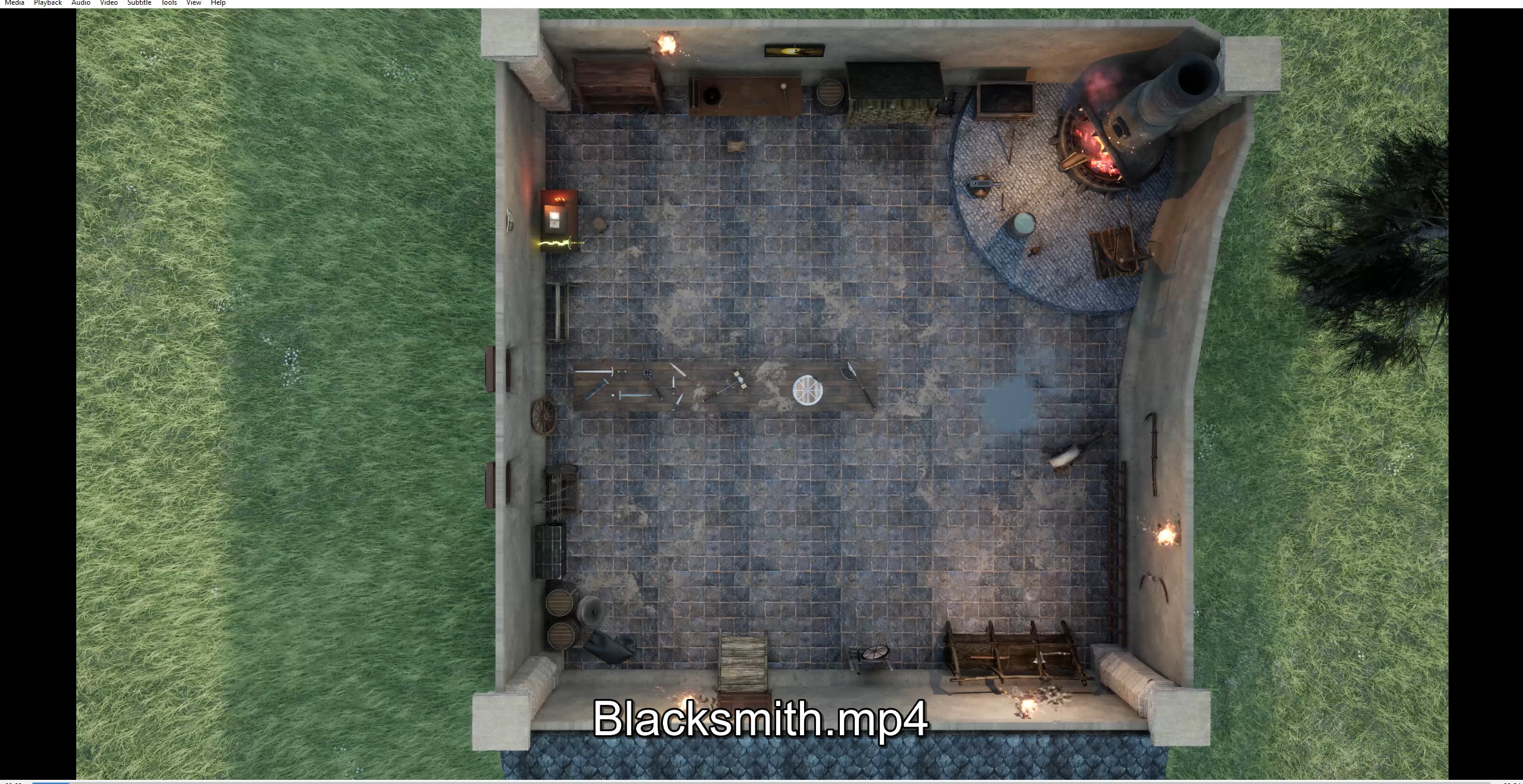 Blacksmith dnd/rpg animated map Ultra HD