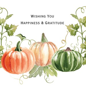Carte pliée Bonheur et gratitude