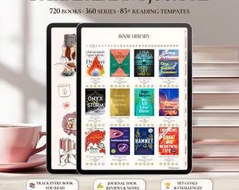 Digital Reading Journal: Cozy Reading Log & Book Tracker for (GoodNotes, iPad, Android, Kindle Scribe)