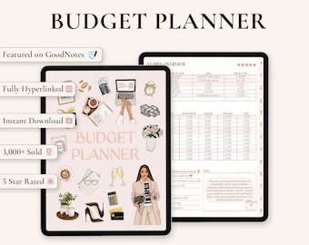 Digital Budget Planner: Expense & Income Tracker, Weekly, Monthly and Paycheck  Budgets for iPad, GoodNotes