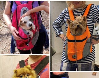 Pet Carrier Backpack | Pet Sling Reflective Strips Breathable Mesh Backpack with Different Color Options