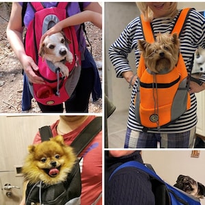 Pet Carrier Backpack | Pet Sling Reflective Strips Breathable Mesh Backpack with Different Color Options