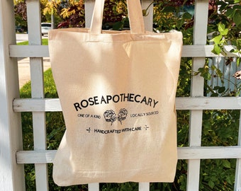 Rose Apothecary Canvas Tote Bag – Schitt's Creek Fan Gift