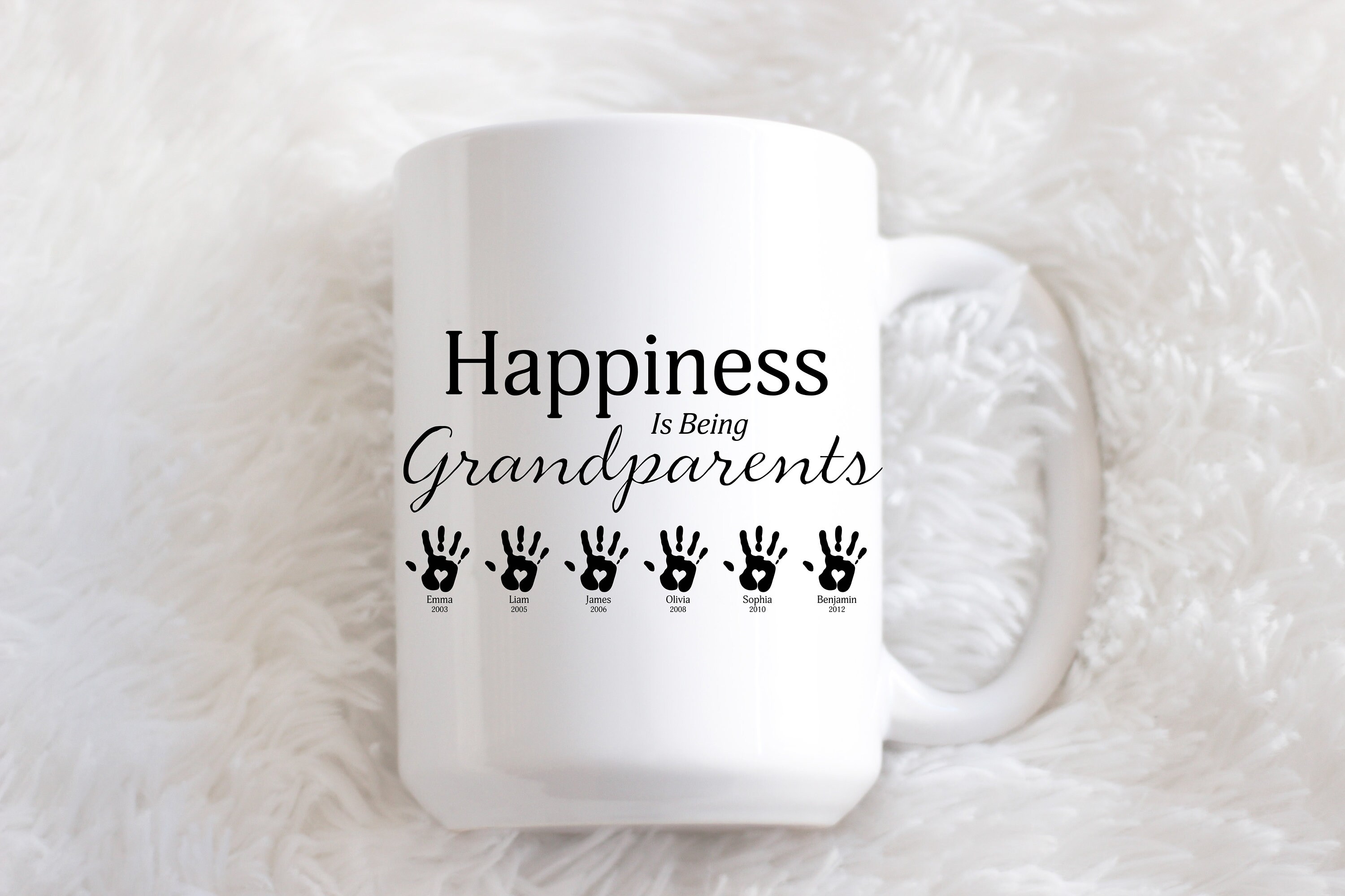 Lot de 2 tasses à café pour grand-parent Est 2022, meilleurs cadeaux de  félicitations pour grand-parent, maman, papa, cadeaux de Noël,  d'anniversaire, de Thanksgiving pour grand-mère, grand-père, lot de 2  tasses noires