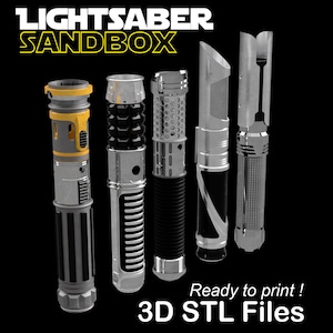 Lightsaber Customizable 3D KIT - STL Files