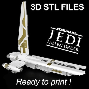 3D STL - &quot;MANTIS&quot; Spaceship from &quot;Jedi: Fallen Order&quot;