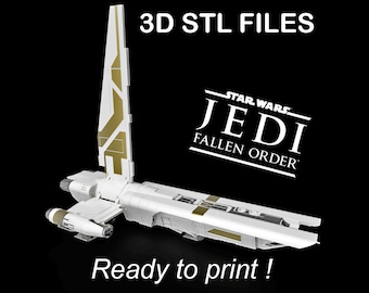 3D STL - &quot;MANTIS&quot; Spaceship from &quot;Jedi: Fallen Order&quot;