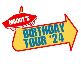 Warped Tour Inspired Birthday Logo: Customizable Canva Template (Digital Download)