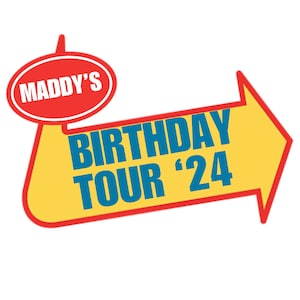 Warped Tour Inspired Birthday Logo, Customizable Canva Template (Digital Download)