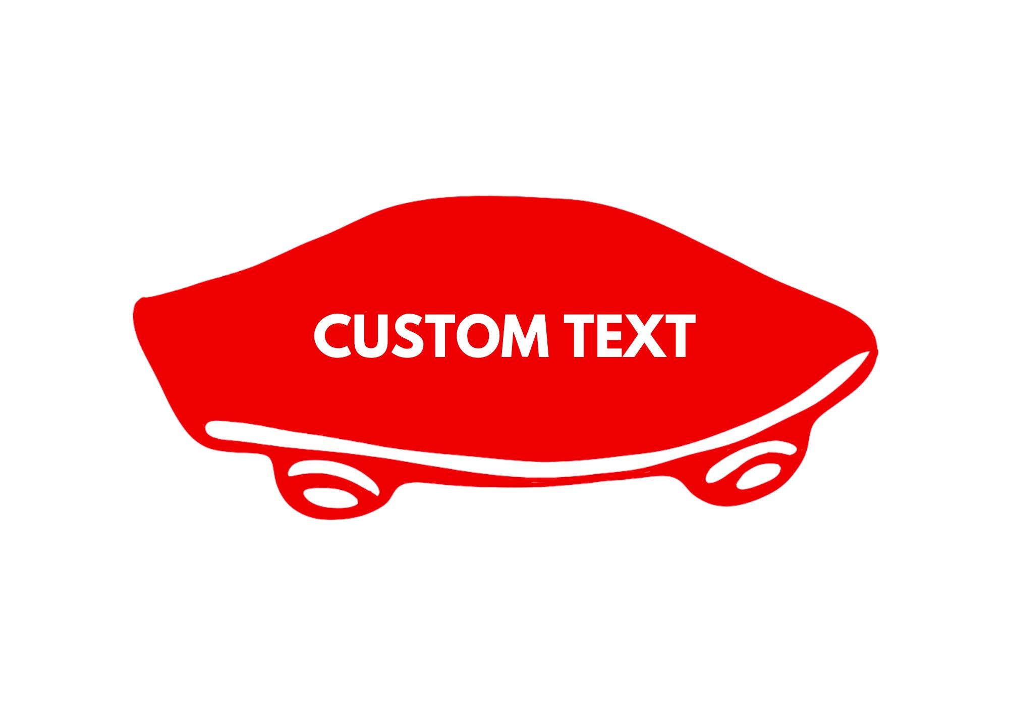 Skateboard Logo: Customizable Party Template (Canva Editable)