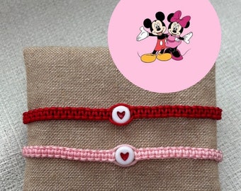 Bracelets Mickey et Minnie Mouse