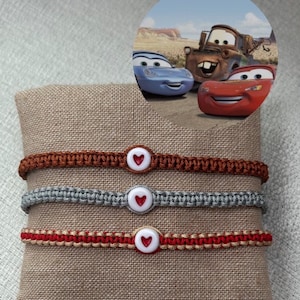 Cars Matching Bracelets || Trio bracelets || set of 3 || McQueen, Sally and Mater