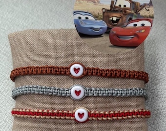 Pulseras a juego de coches