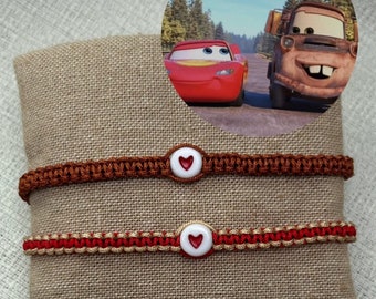 Pulseras a juego McQueen y Mater